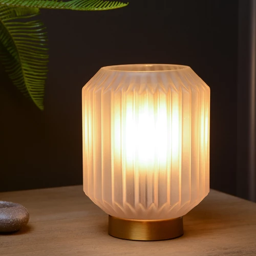 Lucide SUENO - Tischlampe - Ø 13 cm - 1xE14 - Weiß - Atmosphäre 1